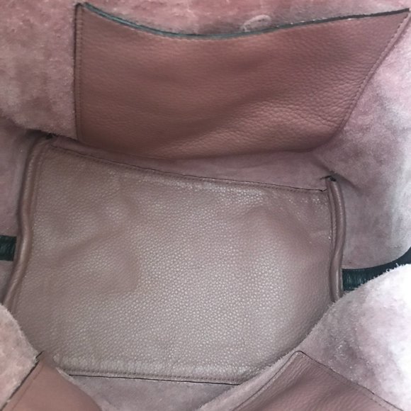 Michael Kors Colgate XL Mauve & Black Pebbled Leather Grab Bag - Picture 7 of 16